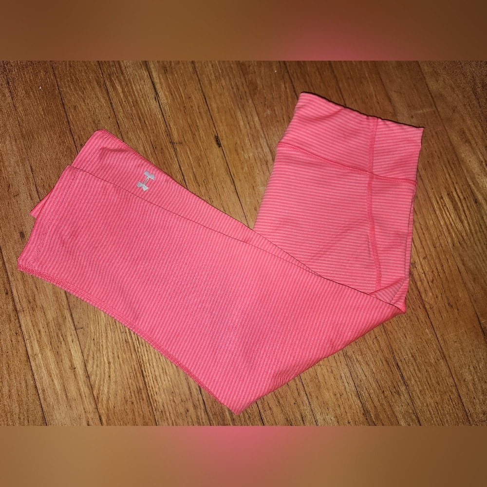 Under Armour Hot Pink Striped Leggings